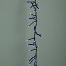 18.5m 1440 LED Christmas Cluster Multi-Action String Lights with Timer in Blue, Purple & White