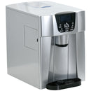 HOMCOM Ice Maker Machine And Water Dispenser No Plumbing Required Silver