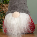 35cm Battery Operated Light up Christmas Gonk with Grey Hat & Red Body