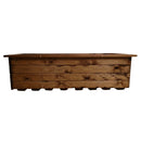 41cm x 108cm Large Rustic Chunky Wooden Garden Trough Planter