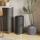 HOMCOM Kitchen Bin, 30 Litre Pedal Rubbish Bin With Removable Bucket, Black
