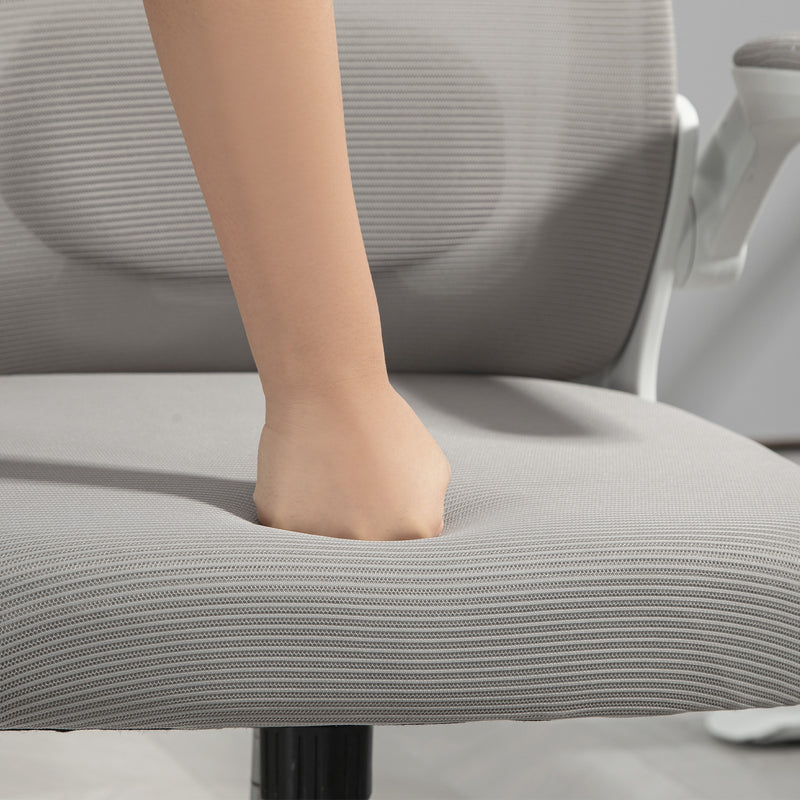 HOMCOM Mesh Desk Chair with Tilt Function, Lumbar Support