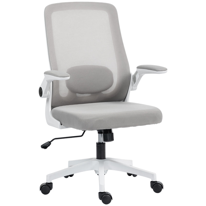 HOMCOM Mesh Desk Chair with Tilt Function, Lumbar Support
