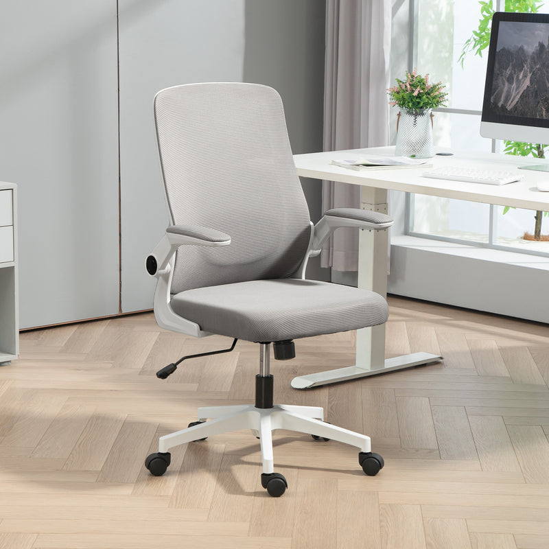 HOMCOM Mesh Desk Chair with Tilt Function, Lumbar Support