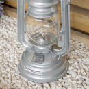 25cm/30cm Silver Paraffin Hurricane Lantern Camping Light