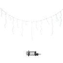 16m 640 LED Frosted IcicleBrights Christmas String Lights in Cool White