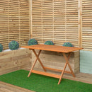 Windermere Outdoor 6 Person Folding Rectangular Wooden Table