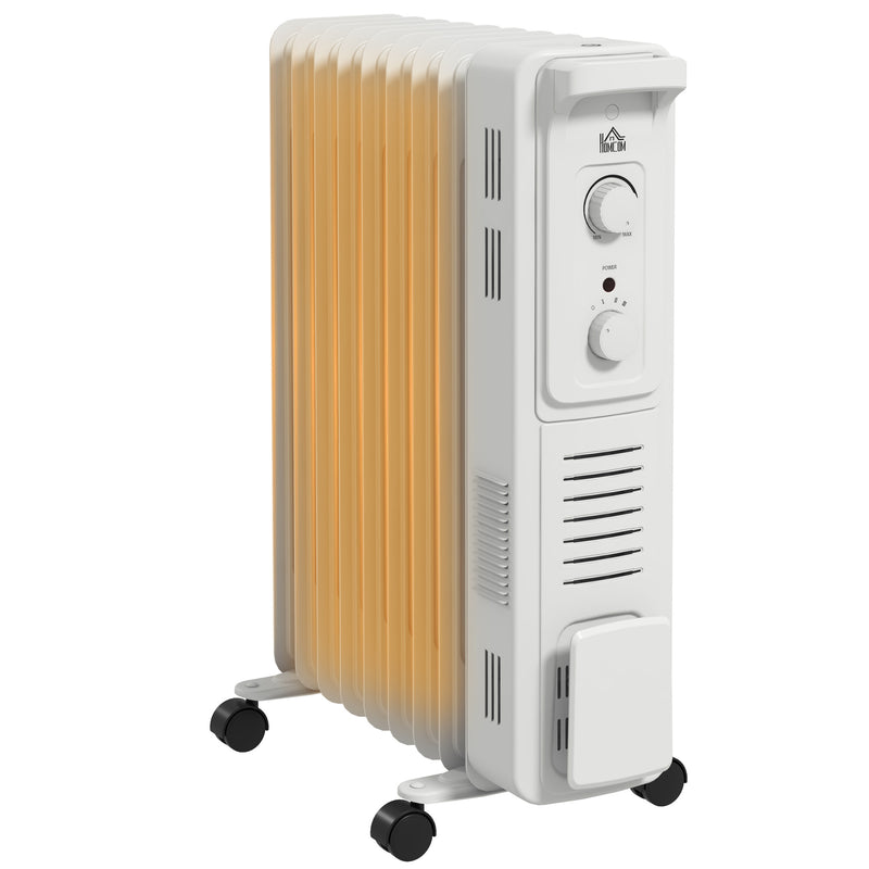 Fin Portable Oil Filled Radiator, Electric Heater With Safety Cut Of