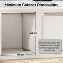 HOMCOM Soft Close Pull Out Bin, Under Sink Bin - 2 Compartments (15L Each)