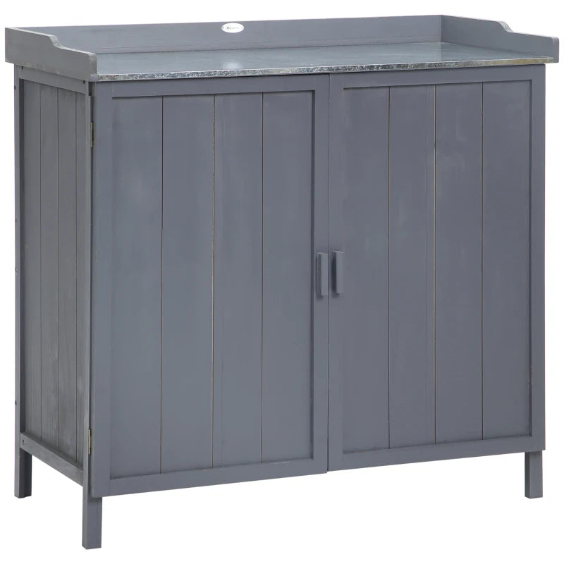 Outsunny Tool Cabinet Organiser 98 x 48 x 95.5 cm - Grey