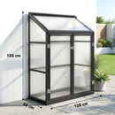 Outsunny Polycarbonate Greenhouse with Door, Aluminium Walk-in Greenhouse