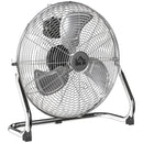 HOMCOM Metal Desk Fan, Electric Table Fan with 3 Speed Settings, Silver
