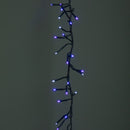 18.5m 1440 LED Christmas Cluster Multi-Action String Lights with Timer in Blue, Purple & White