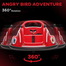 AIYAPLAY Angry Bird Licensed Bumper Car for Kids w/ Joysticks