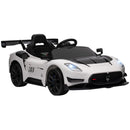 AIYAPLAY Maserati GT2 Licensed 12V Electric Ride On Car W/ Remote - Grey/Pink/White