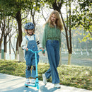 AIYAPLAY Electric Scooter for Kids 4-7, with Auxiliary Rear Wheels