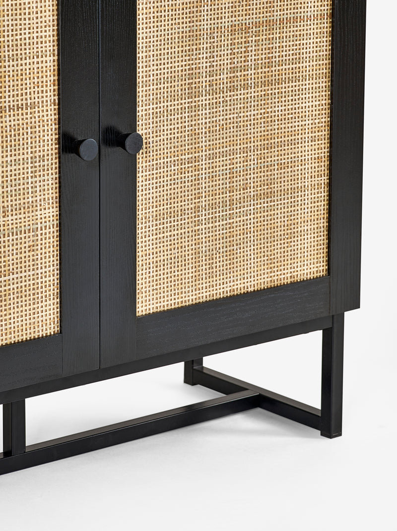 Solace Tall Bookcase - Black