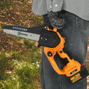 Outsunny 8 Inch Electric Chainsaw With Brushless Motor, 2 Batteries