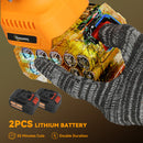 Outsunny 8 Inch Electric Chainsaw With Brushless Motor, 2 Batteries