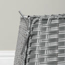 47cm x 46cm Samuel Alexander Foldable Faux Rattan Christmas Tree Skirt in Grey