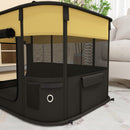 PawHut Portable Dog Pen For Puppies, Rabbits, Kittens, Guinea Pigs - Yellow