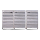 2.03m x 1.14m Large Grey Wooden Outdoor Garden Triple Wheelie Bin Store Storage for 3 Bins