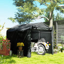 Outsunny Garden Tool Storage Shed with Roll-up Zipper Door