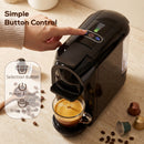 HOMCOM Pod Coffee Machine For Nespresso And Dolce Gusto Capsule, 19 Bar