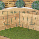 Tom Chambers Urban Green Conical Garden Plant Support Ring 30cm -  Medium