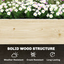 Outsunny 2-Tier Raised Garden Bed with Trellis for Climbing Plants