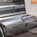 Portable Barrel Style Charcoal Camping Barbecue / BBQ