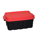 11L/37L/140L Black and Red Small Tuff Stackable Storage Box with Lid and Carry Handles