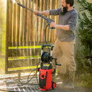 Outsunny 1800 W Power Washer 150 Bar Pressure With Adjustable Nozzle, Red