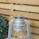 25cm/30cm Silver Paraffin Hurricane Lantern Camping Light