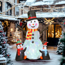 Outsunny Blow Up Christmas Inflatables With Flashing Projector Light