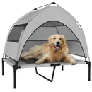 PawHut Portable Elevated Dog Bed With Removable Canopy