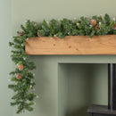 270cm (9ft) x 25cm Snow Tipped King Fir Christmas Garland with Pine Cones