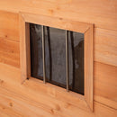 72cm X 1.04m Medium Outdoor Garden Cosy Wooden Dog House Kennel With Window