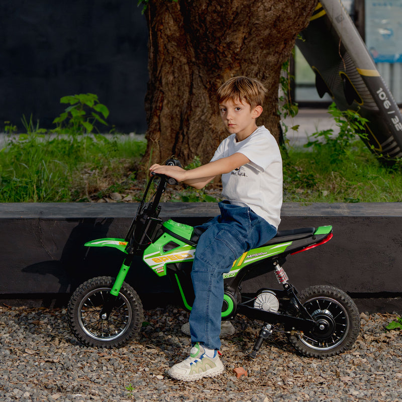 AIYAPLAY 24V Battery Powered Ride On Motorcycle with Rear Suspension