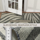 HOMCOM Easy-Cleaning Machine Washable Rug For Patio, Garden, Grey