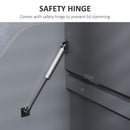 HOMCOM Storage Trunk with Safety Hinge for Living Room, 56.4cm