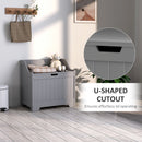 HOMCOM Storage Trunk with Safety Hinge for Living Room, 56.4cm