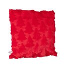 45 x 45cm Soft Fabric Christmas Tree Chair Cushion in Red