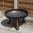 35cm Black Steel Primo Caldera Outdoor Garden Fire Pit