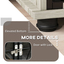 PawHut Dog Crate Furniture End Table w/ Cushion