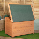 72cm X 1.04m Medium Outdoor Garden Cosy Wooden Dog House Kennel With Window