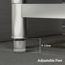 HOMCOM Outdoor Kitchen Sink Unit With Cold And Hot Water Pipe