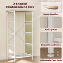 HOMCOM Fabric Chest of Drawers, 4 Drawer Dresser for Bedroom