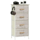 HOMCOM Fabric Chest of Drawers, 4 Drawer Dresser for Bedroom