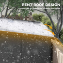 Outsunny 6 x 6ft Plastic Garden Shed with Windows and Air Vents